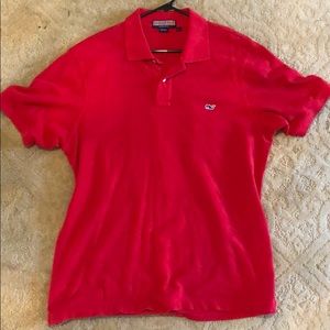 Red Vineyard Vines Polo